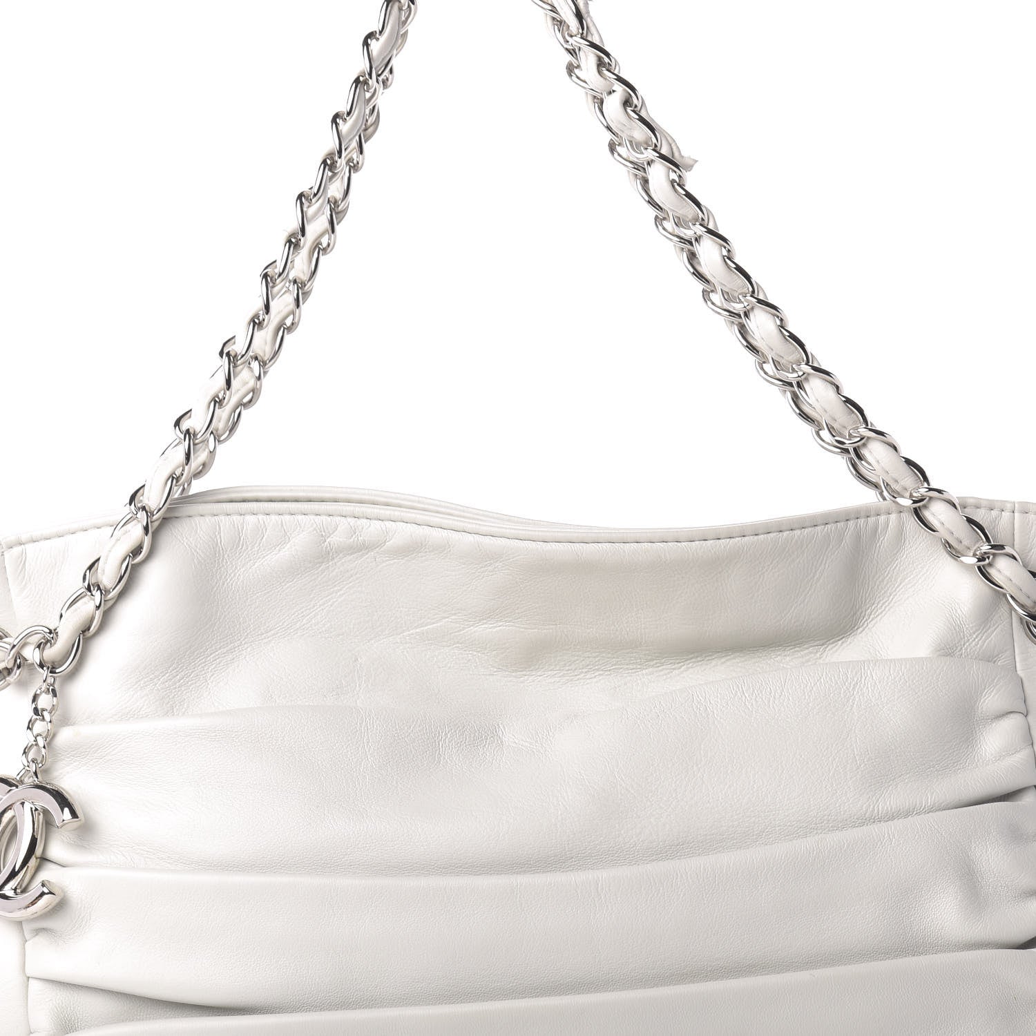 Chanel Lambskin Large Sharpei Bag White 10 of 10