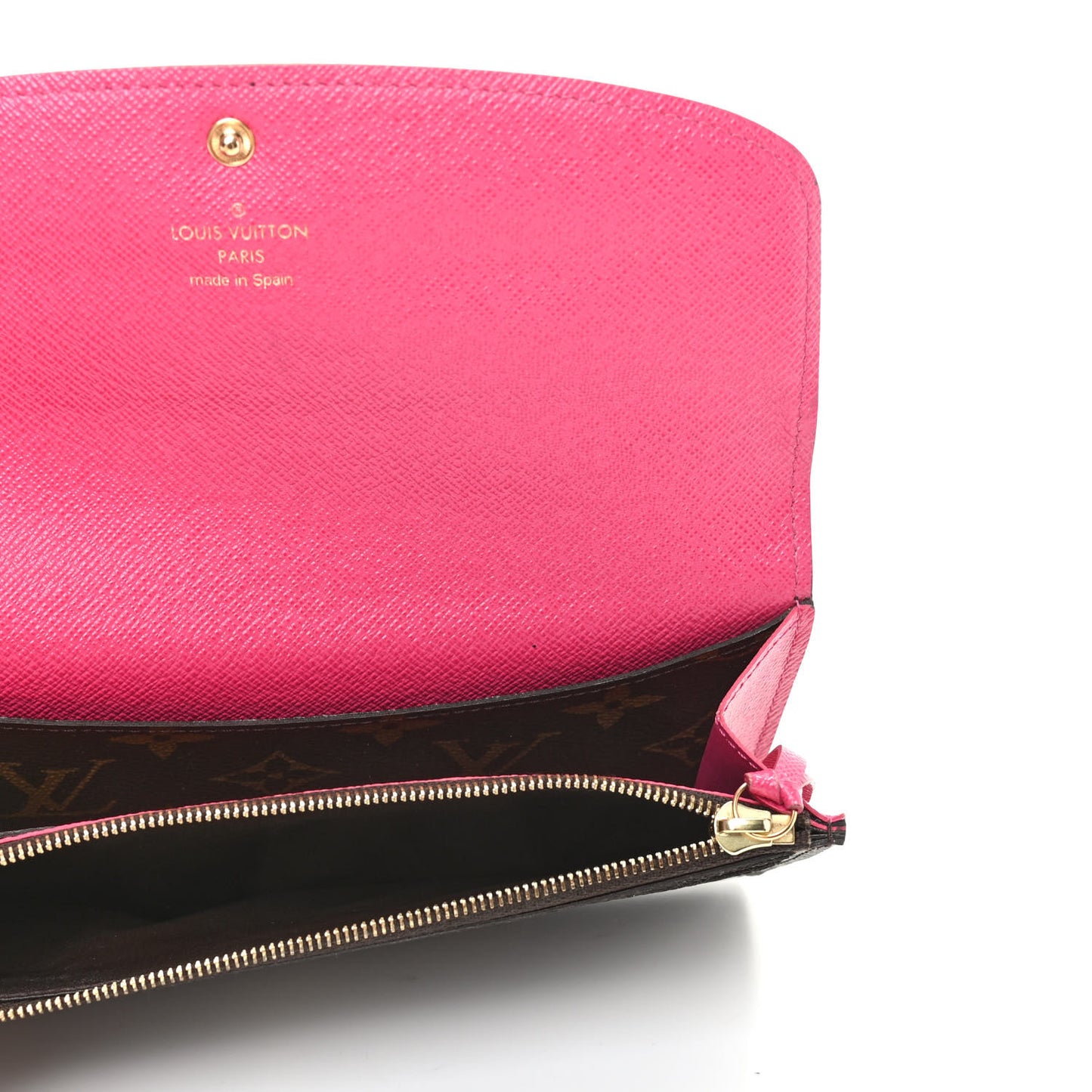 Monogram Emilie Wallet Hot Pink