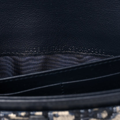 Christian Dior Oblique Saddle Chain Long Wallet Blue 6 of 12