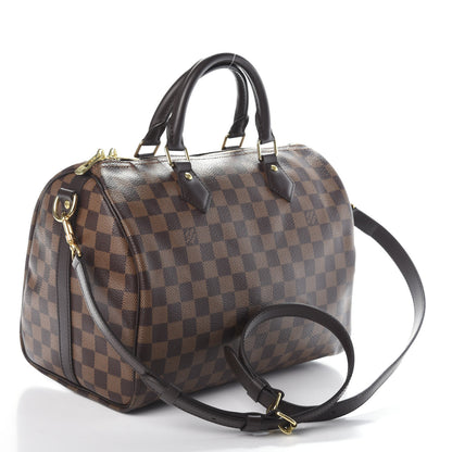 Louis Vuitton Damier Ebene Speedy Bandouliere 30 3 of 9
