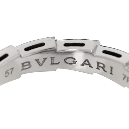 Bulgari 18K White Gold Serpenti Viper Band Ring 57 8 5 of 7