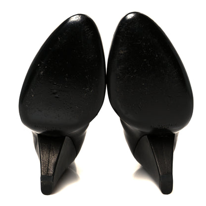 Saint Laurent Calfskin Etienne Ankle Boots 37 Black 6 of 10