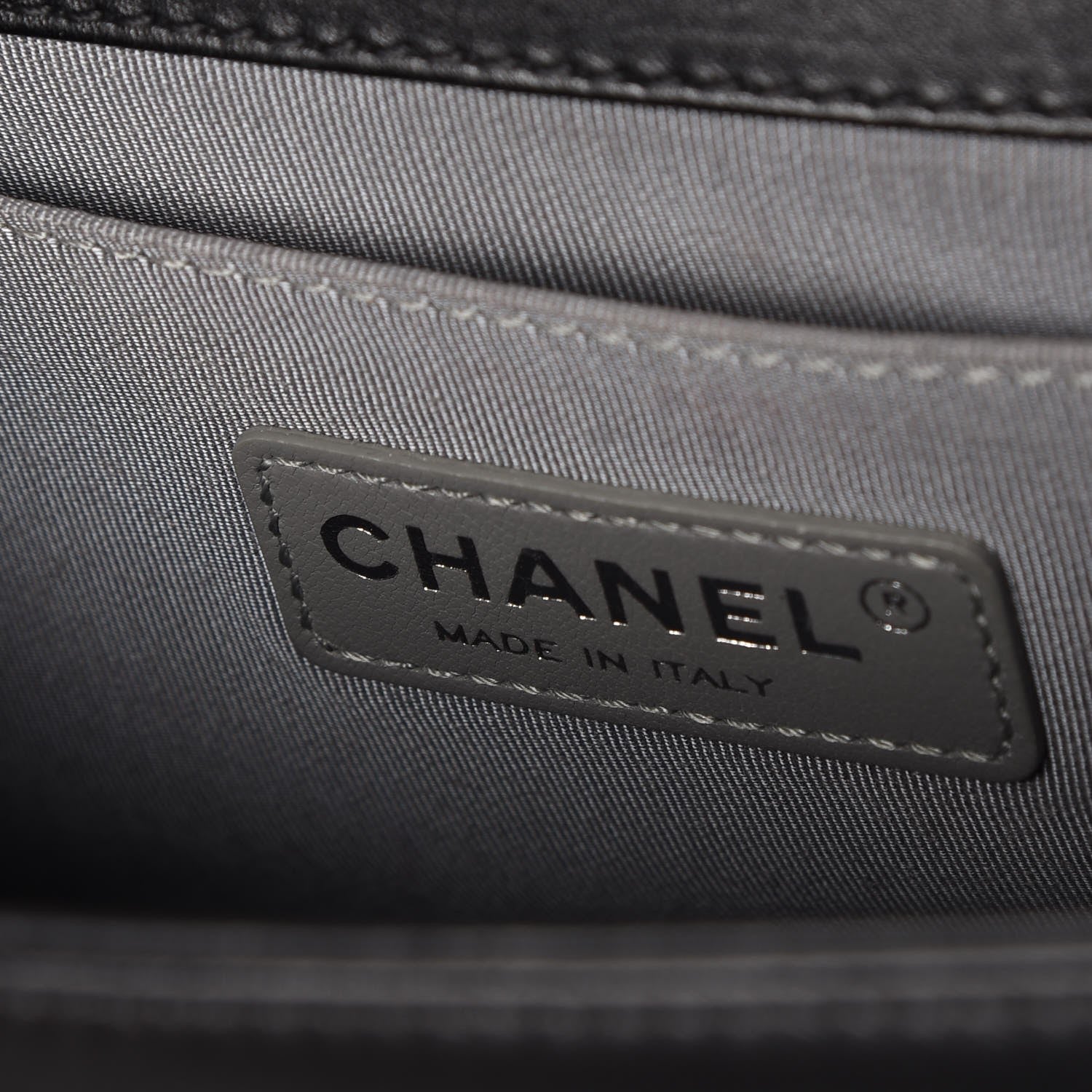 Chanel Metallic Calfskin Quilted Medium Boy Flap Black 7 of 9