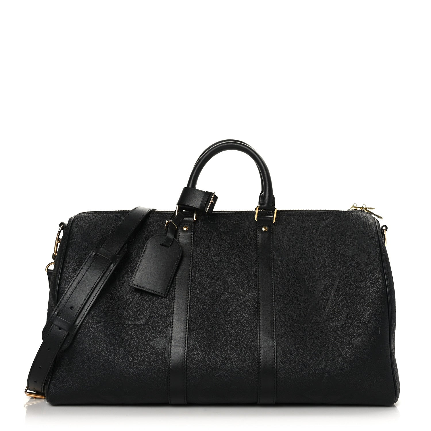 Louis Vuitton Empreinte Monogram Giant Keepall Bandouliere 45 Black 1 of 11