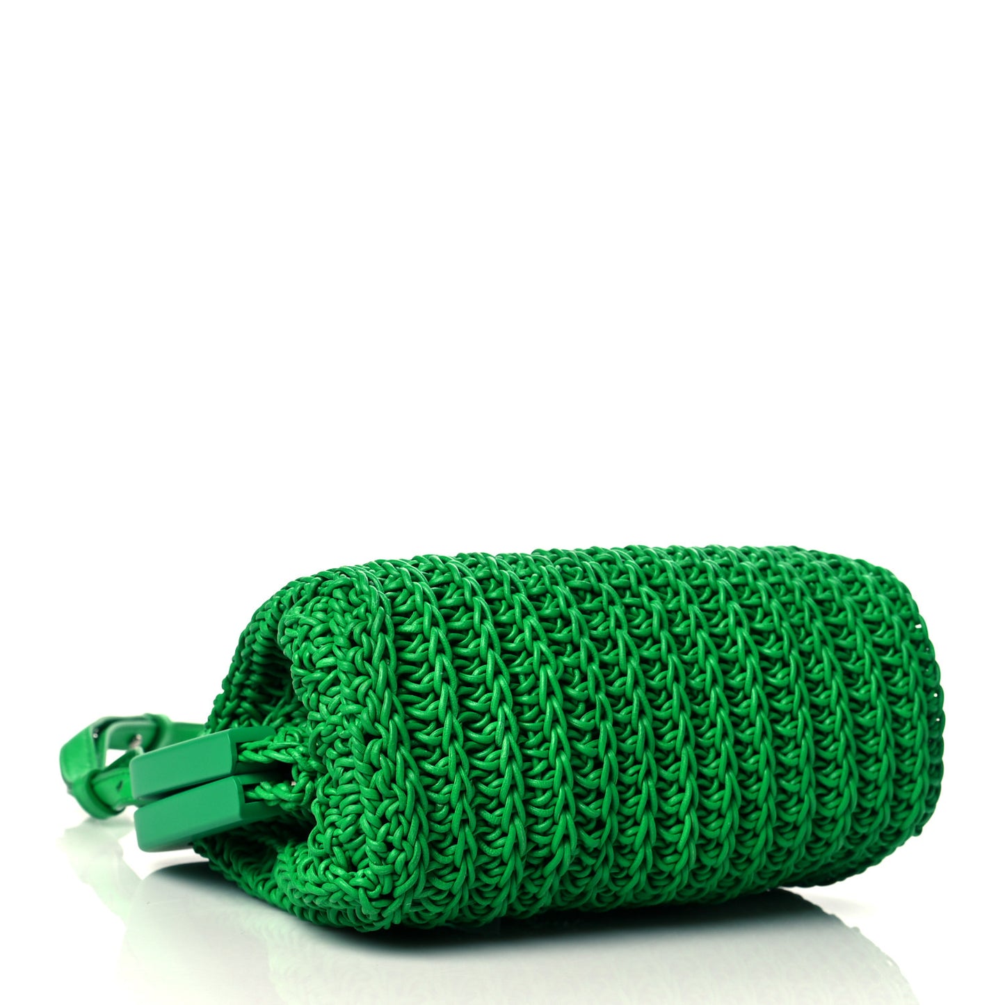Calfskin Crochet Small The Point Triangle Bag Parakeet