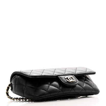 Chanel Caviar Quilted Glasses Case With Chain Black 4 of 12