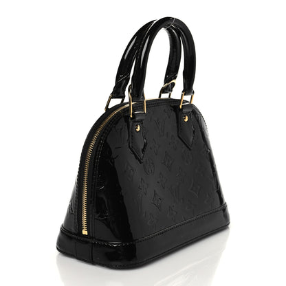 Louis Vuitton Vernis Alma BB Noir Magnetique 3 of 11