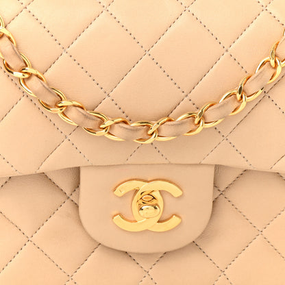 Chanel Lambskin Quilted Small Double Flap Beige 8 of 14