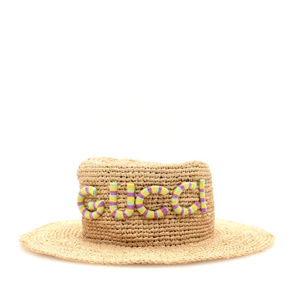 Gucci Straw Gucci Patch Hat XS 2 of 7