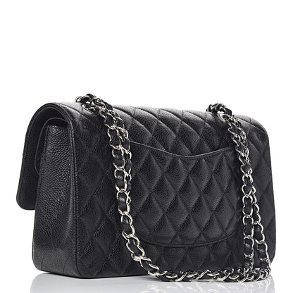 Chanel Caviar Quilted Medium Double Flap Black 3 of 12
