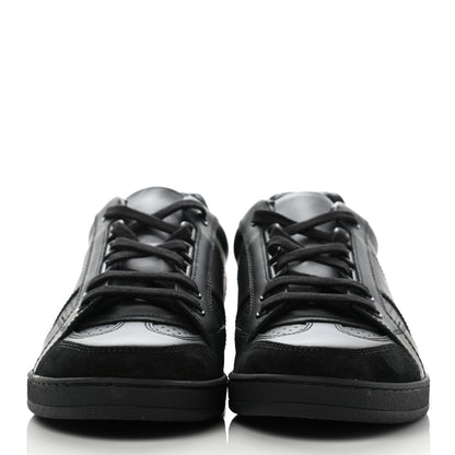 Christian Dior Calfskin Suede Logo Sneakers 38 Black 2 of 10