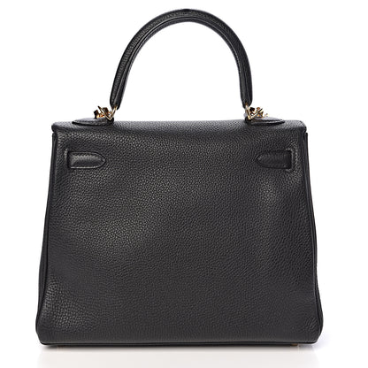 Hermes Togo Kelly Retourne 25 Black 4 of 33