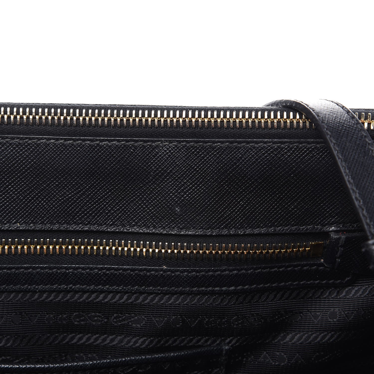 Prada Saffiano Medium Galleria Double Zip Tote Black 14 of 19