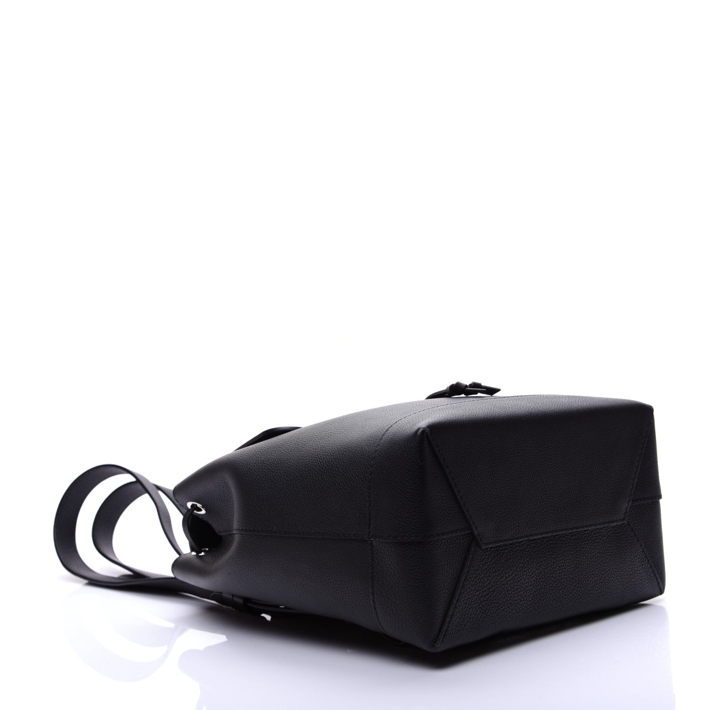 Calfskin Lockme Backpack Black