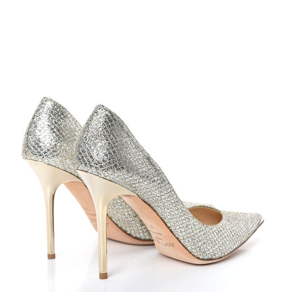 Jimmy Choo Glitter Marvel 100 Pumps 37.5 Champagne 4 of 10