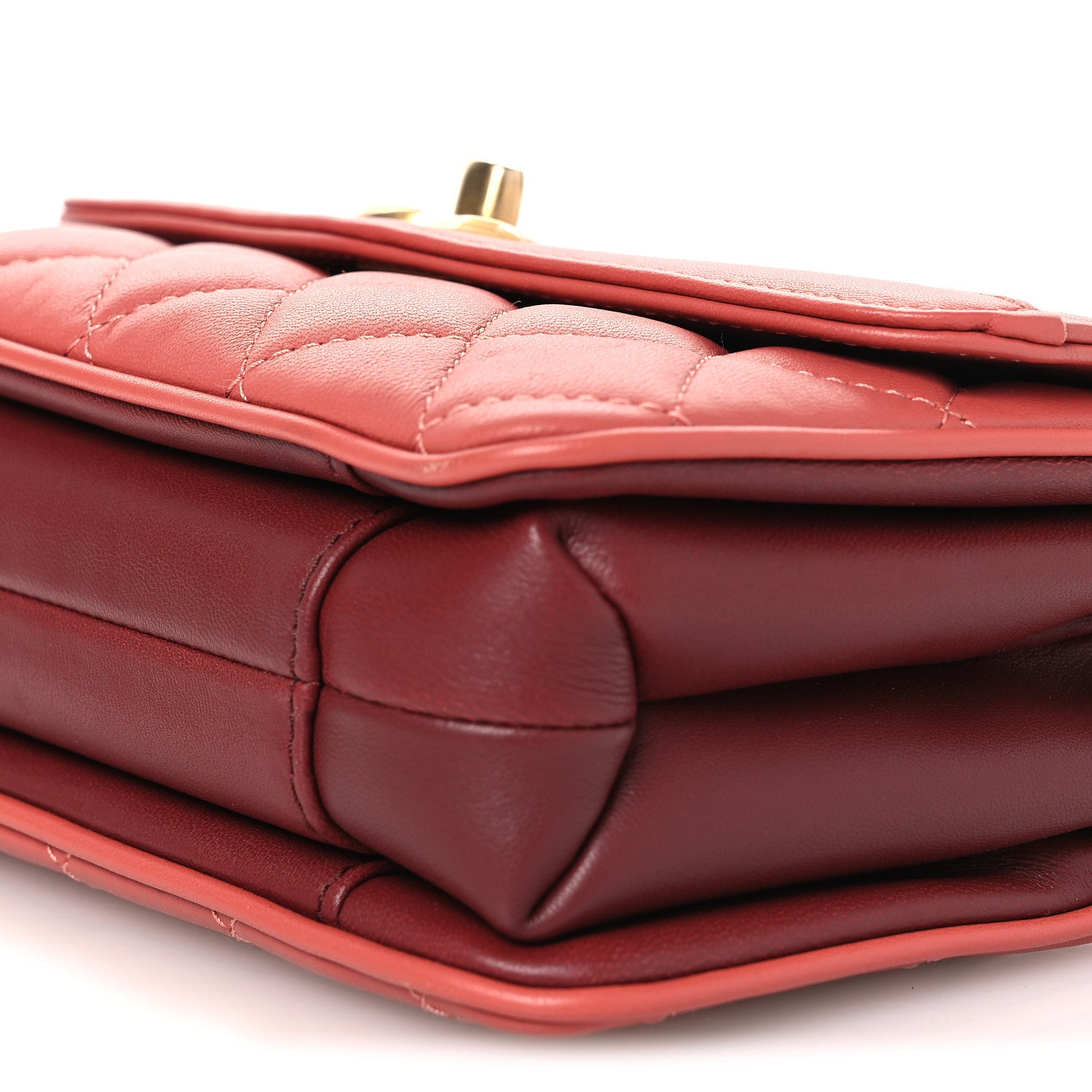 Chanel Lambskin Quilted Bi-Color Small Coco Vintage Flap Pink 10 of 13