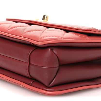 Chanel Lambskin Quilted Bi-Color Small Coco Vintage Flap Pink 10 of 13