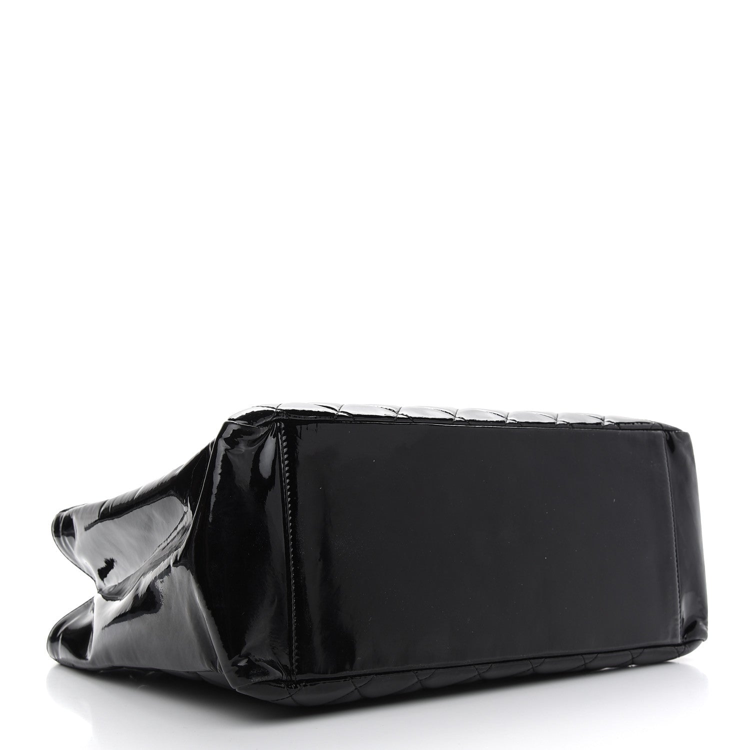 Chanel Patent Grand Shopping Tote GST Black 4 of 10