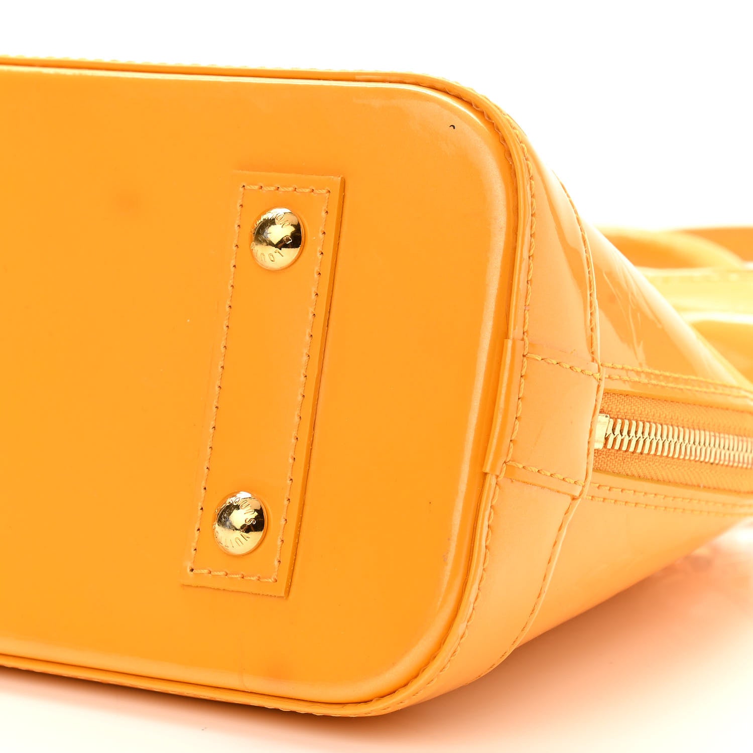 Louis Vuitton Vernis Alma BB Jaune Passion 9 of 12