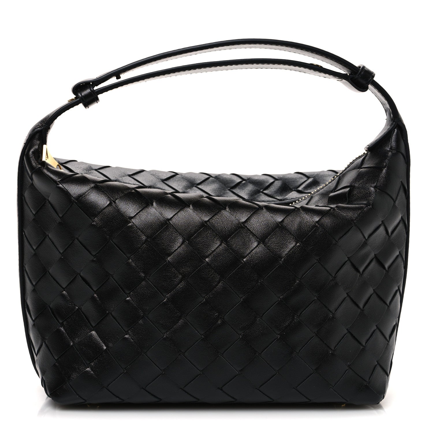 Bottega Veneta Calfskin Nappa Intrecciato Mini Wallace Black 1 of 11