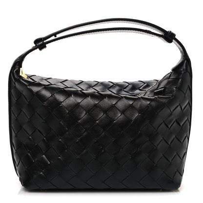 Bottega Veneta Calfskin Nappa Intrecciato Mini Wallace Black 1 of 11