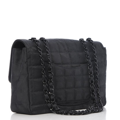 Chanel Nylon Medium Travel Flap Black 2 of 15
