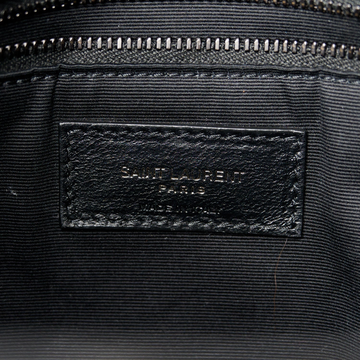 Saint Laurent Lambskin Quilted Monogram Monochrome Medium Loulou Puffer Chain Satchel Black 6 of 11