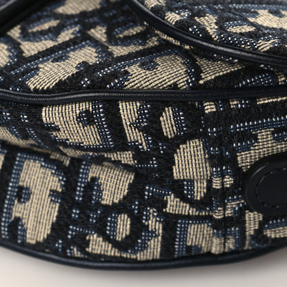 Christian Dior Oblique Mini Saddle Bag Blue 9 of 9