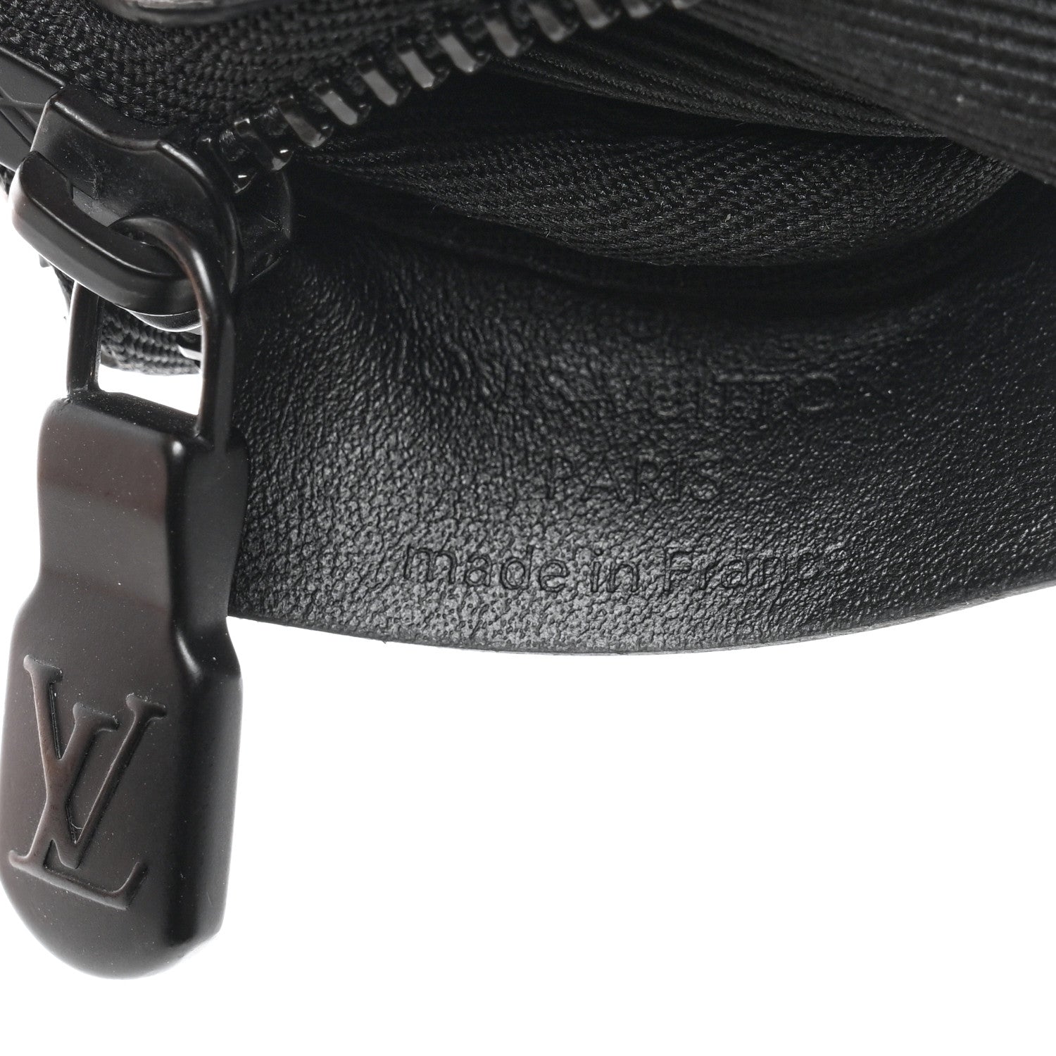Louis Vuitton Calfskin Monogram Shadow Key Pouch Black 6 of 7