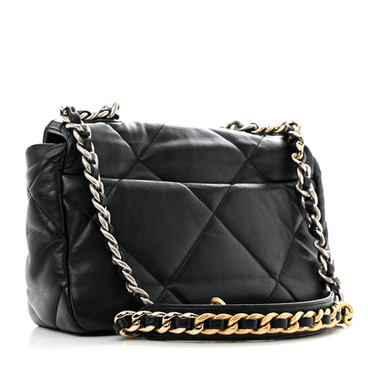 Chanel Lambskin Quilted Medium Chanel 19 Flap Black 3 of 12