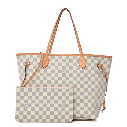 Louis Vuitton Damier Azur Neo Neverfull MM Rose Ballerine 1 of 12