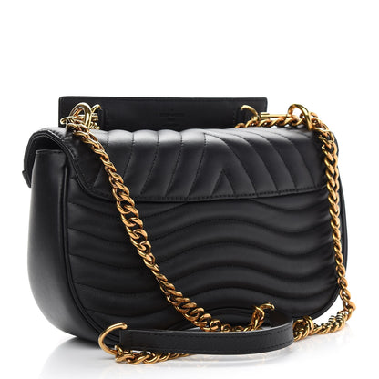 Louis Vuitton Calfskin New Wave Chain MM Black 3 of 10
