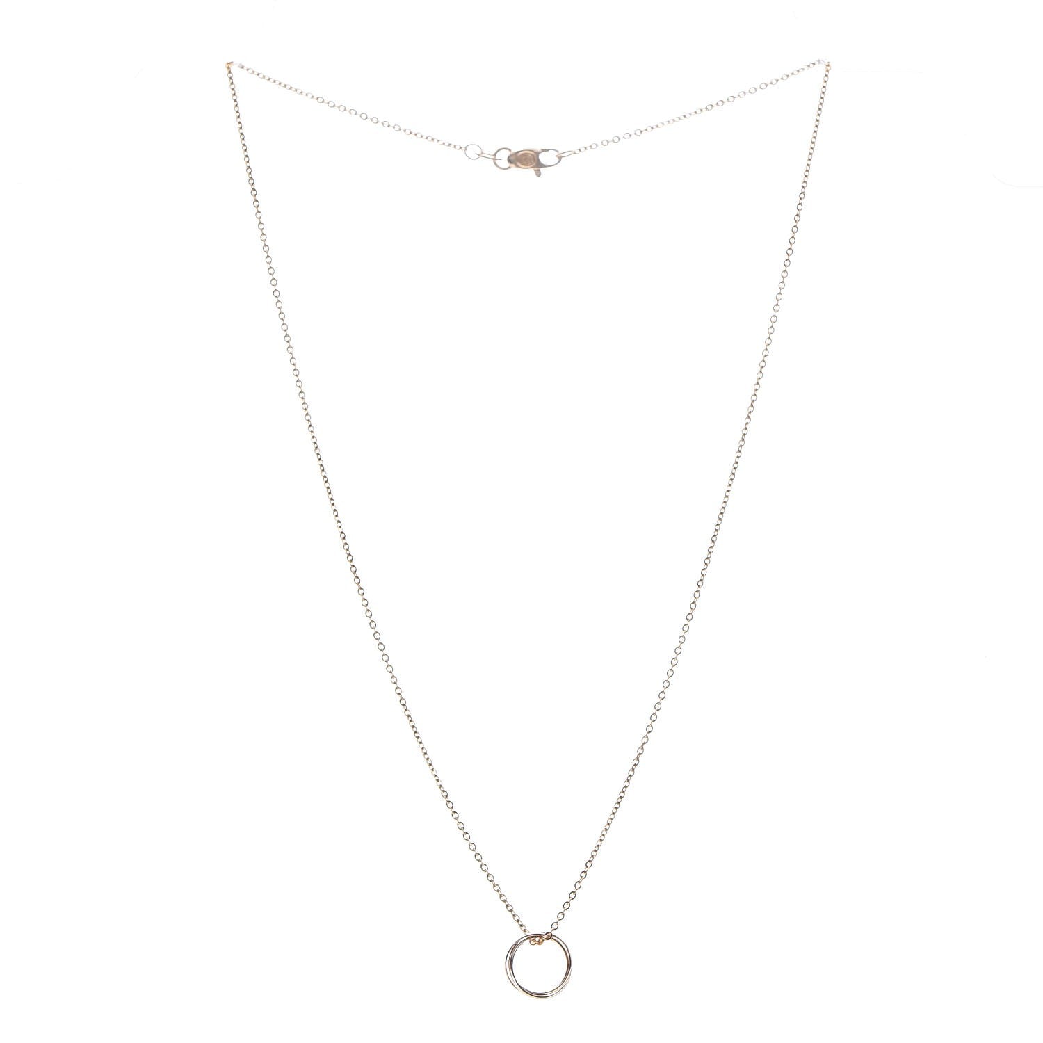 Cartier 18K Pink Yellow White Gold Trinity Pendant Necklace 4 of 7