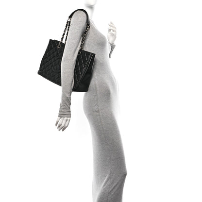 Chanel Caviar Quilted Grand Shopping Tote GST Black 2 of 11