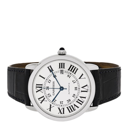 Cartier Stainless Steel Alligator 42mm Ronde Solo Automatic Watch 2 of 5
