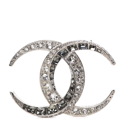 Chanel Baguette Crystal Dubai CC Brooch Silver 1 of 5