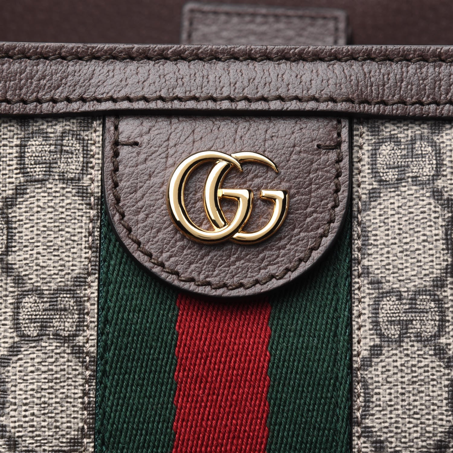 Gucci GG Supreme Monogram Medium Ophidia Shopping Tote Brown 11 of 11