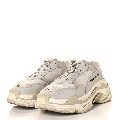Balenciaga Fabric Mesh Womens Triple S Sneakers 36 White 3 of 9