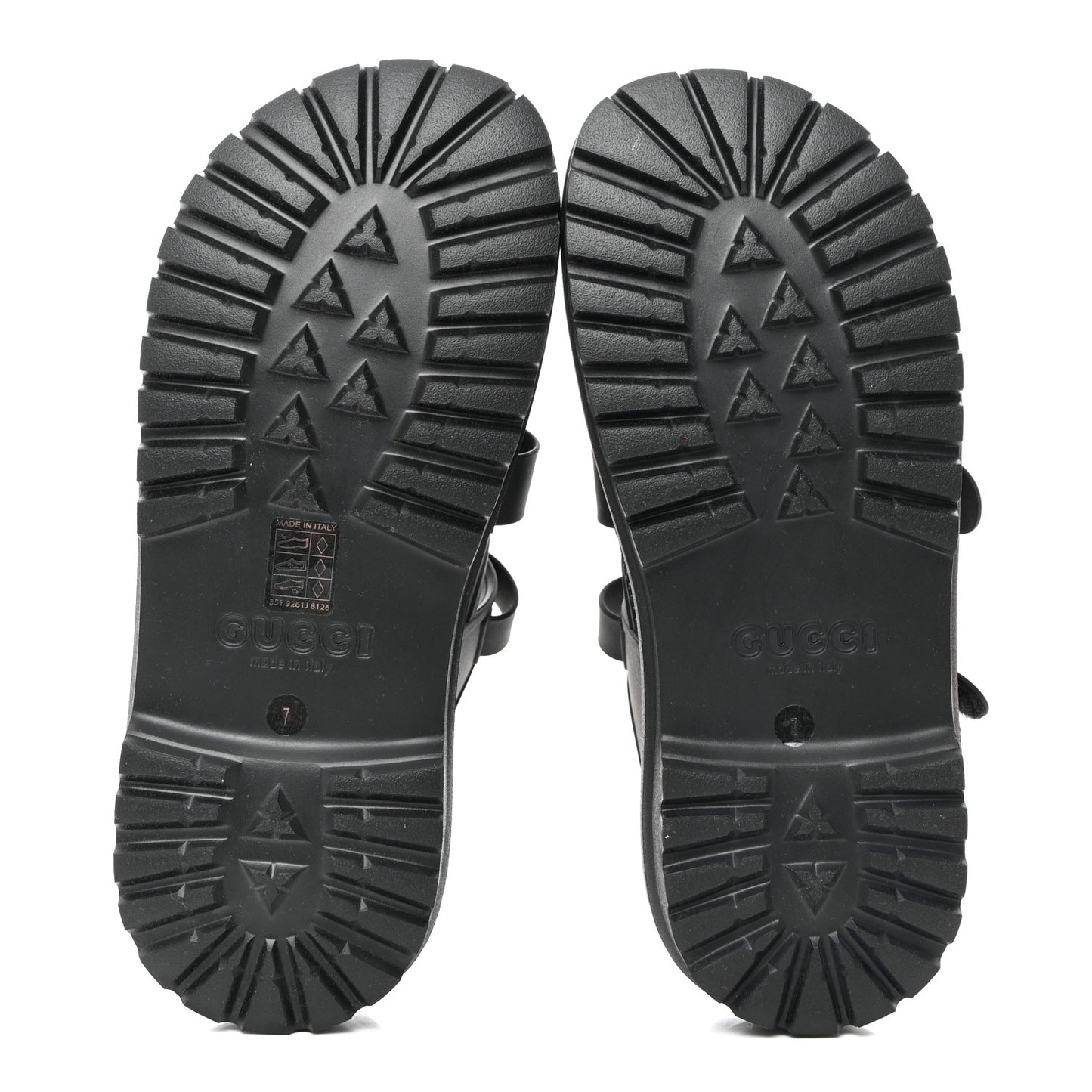 Rubber Honeycomb Mens Sandals 7 Black