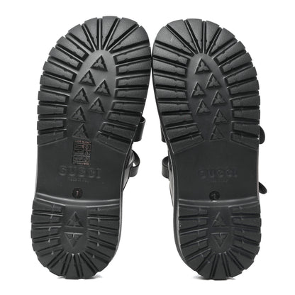 Gucci Rubber Honeycomb Mens Sandals 7 Black 6 of 8