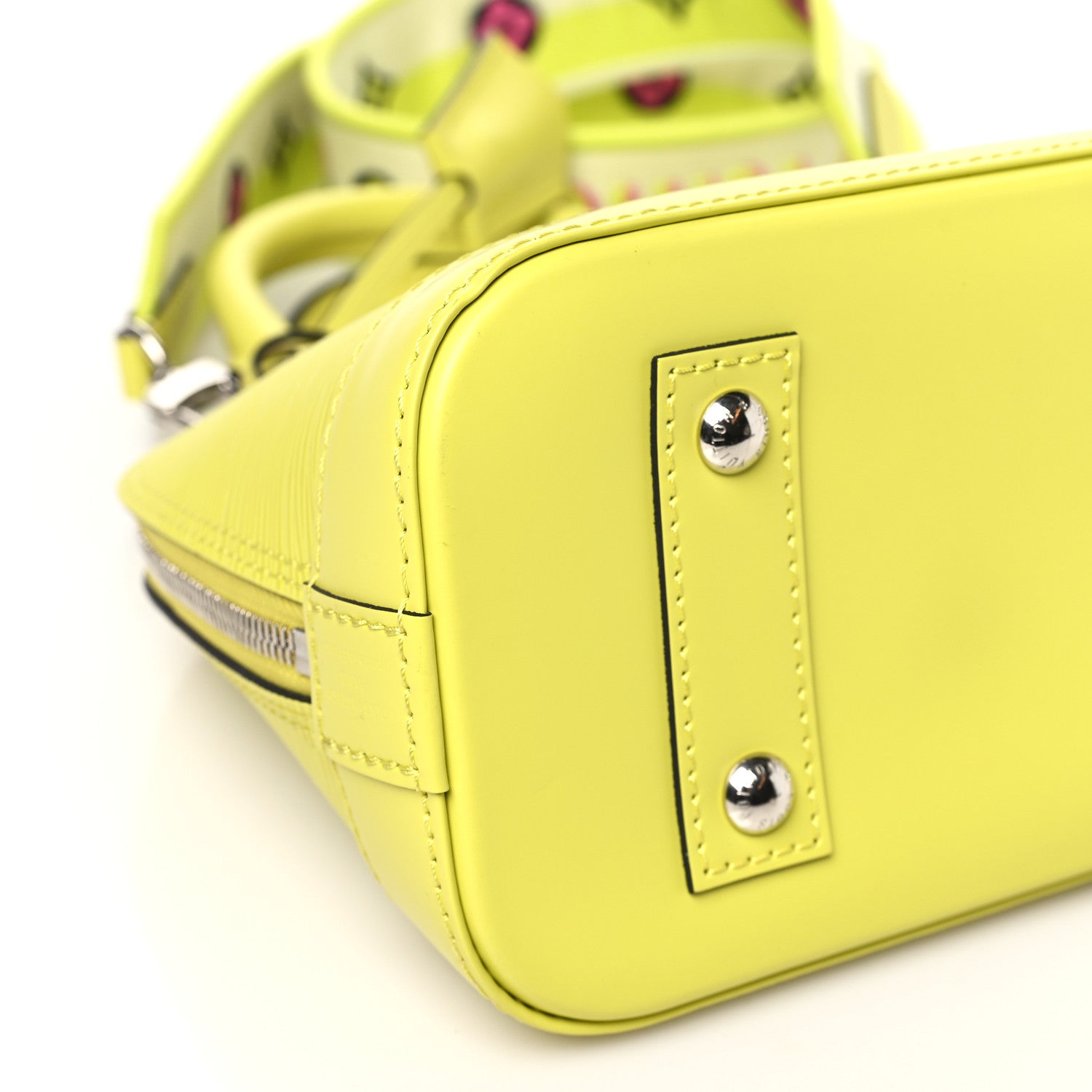 Louis Vuitton Epi Jacquard Alma BB Yellow Citron 8 of 9