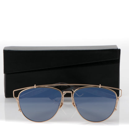 Christian Dior Technologic Sunglasses Gold Blue 8 of 8