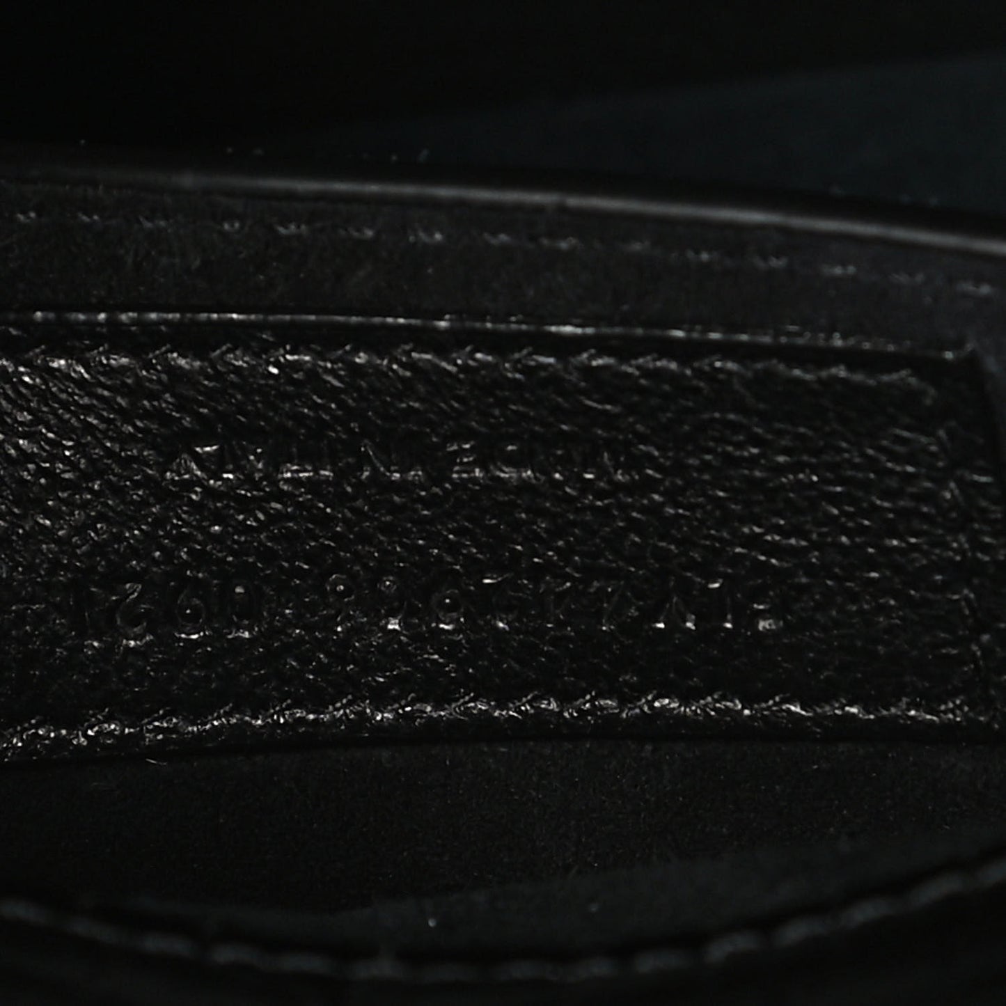 Calfskin Crocodile Embossed Medium Monogram Sunset Black