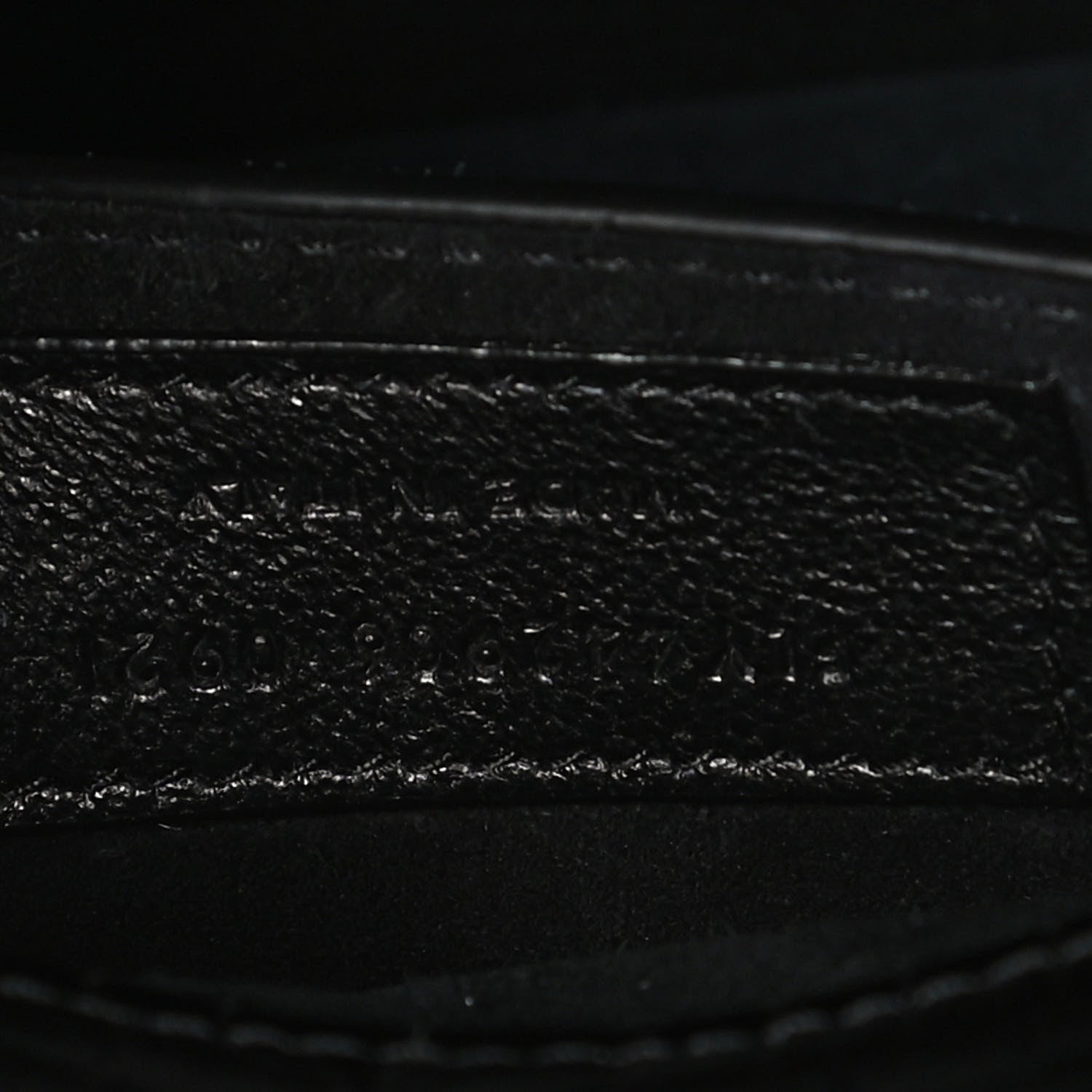 Saint Laurent Calfskin Crocodile Embossed Medium Monogram Sunset Black 6 of 12