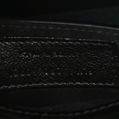 Saint Laurent Calfskin Crocodile Embossed Medium Monogram Sunset Black 6 of 12