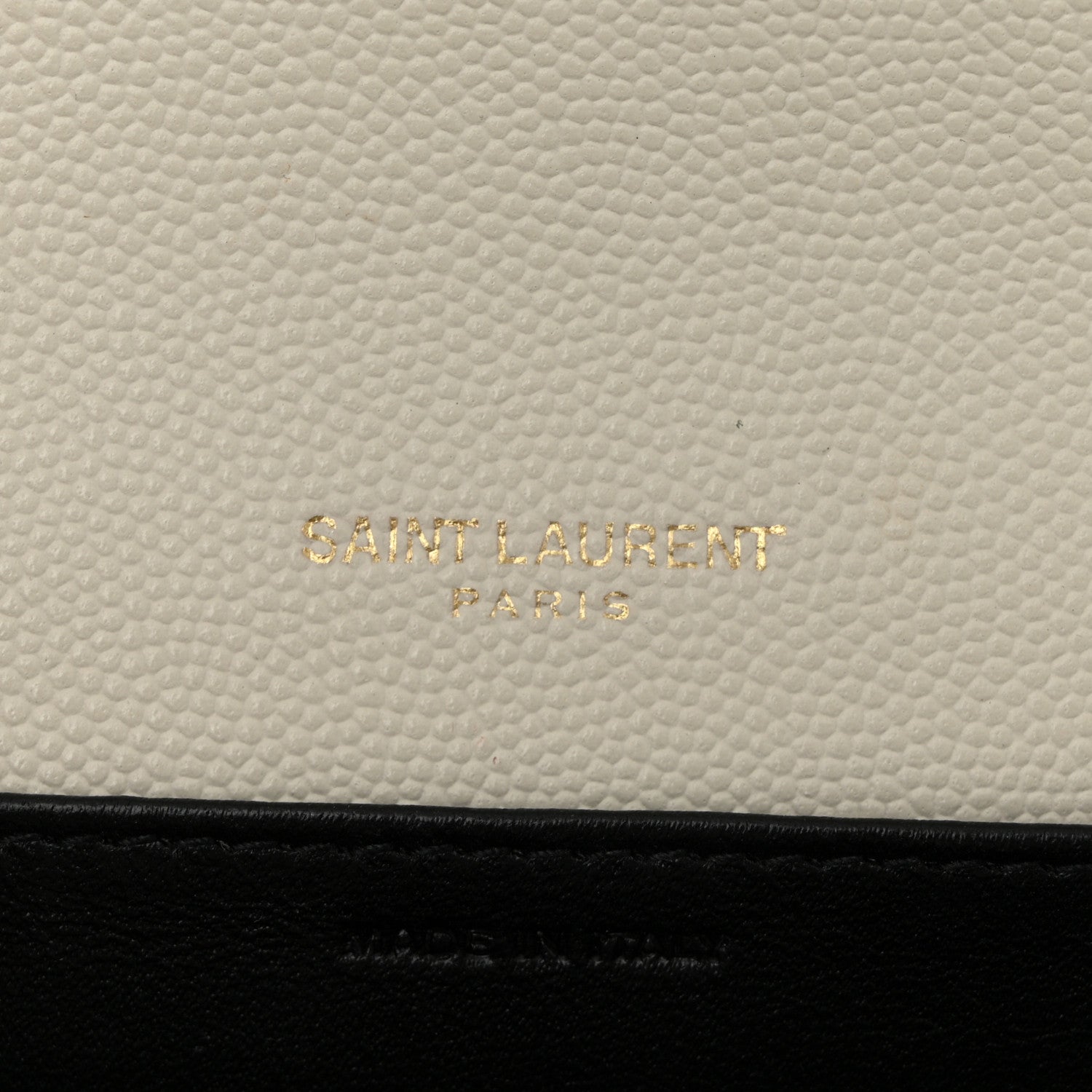 Saint Laurent Grain De Poudre Monogram Uptown Chain Wallet Crema Soft 7 of 14
