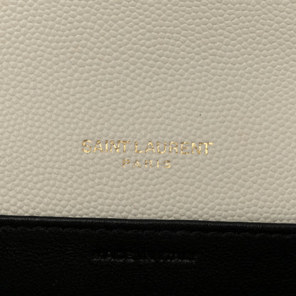 Saint Laurent Grain De Poudre Monogram Uptown Chain Wallet Crema Soft 7 of 14