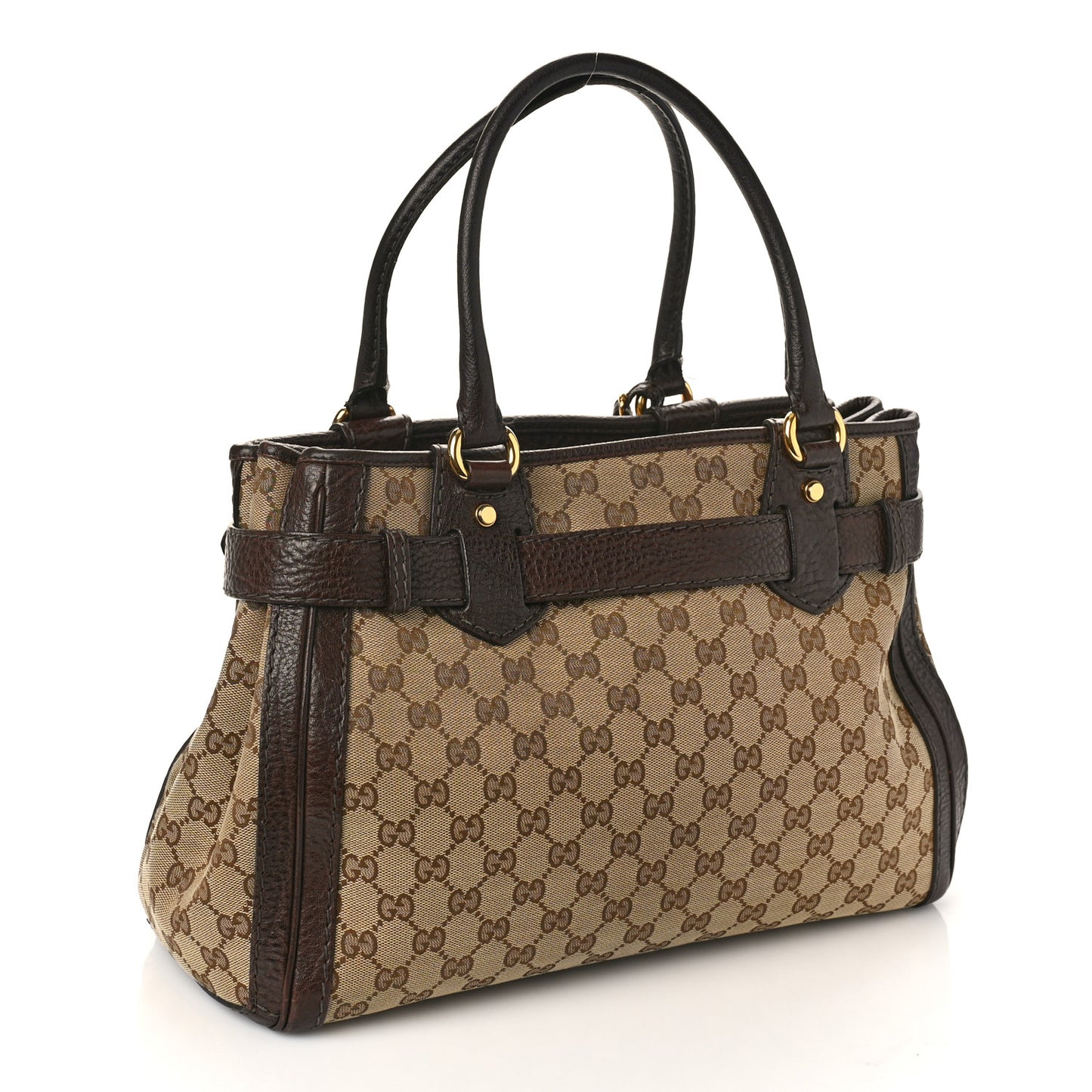 Monogram Medium GG Running Tote Dark Brown