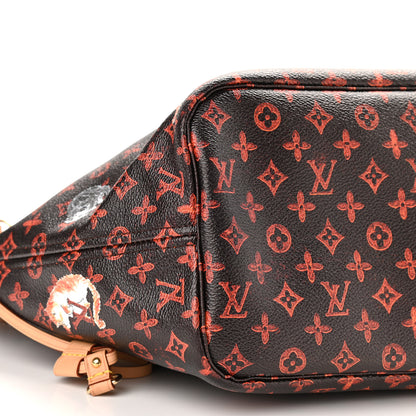Louis Vuitton Catogram Neverfull MM Marron 8 of 12