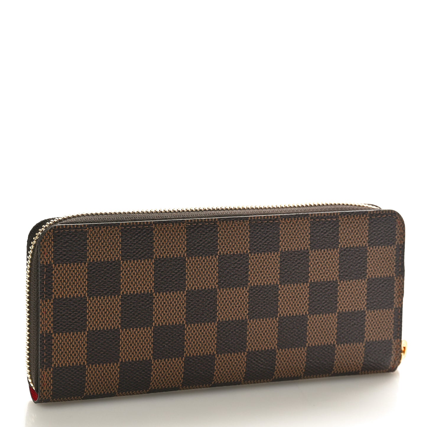 Damier Ebene Clemence Wallet Cherry